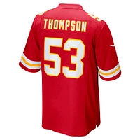 Men's Nike BJ Thompson  Red Kansas City Chiefs Game Jersey