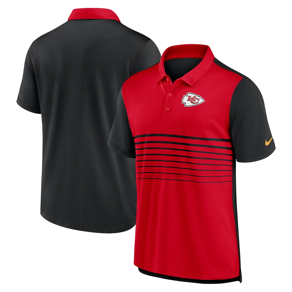 Polo de performance tendance Nike pour hommes, noir/rouge, Kansas City Chiefs