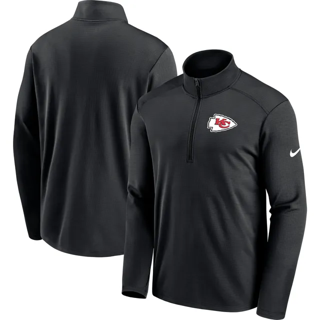 Lids Kansas City Chiefs Nike Pacer Performance Quarter-Zip Jacket - Black