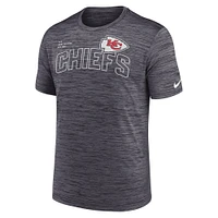 T-shirt Nike Kansas City Chiefs Velocity Arch Performance noir pour homme