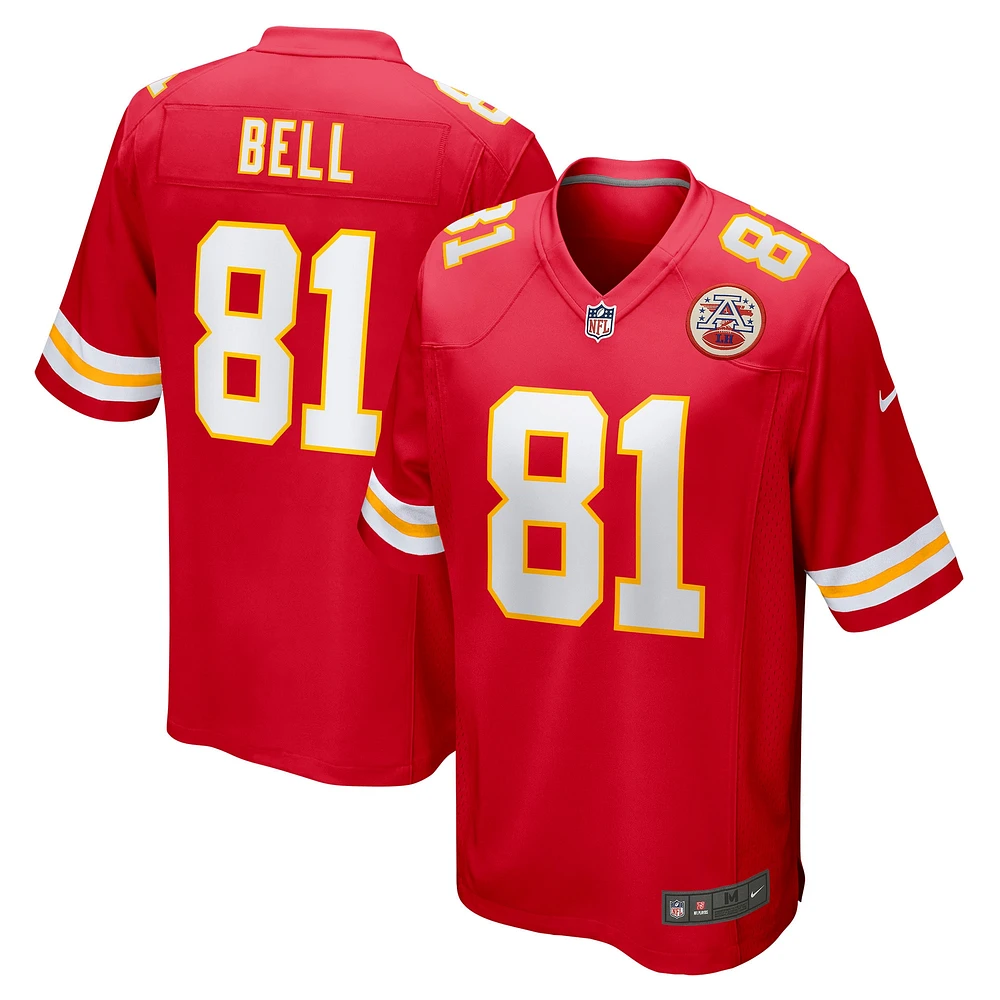 Maillot Nike Blake Bell pour homme, rouge, joueur de match des Chiefs Kansas City