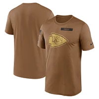 Men's Nike Brown Kansas City Chiefs Salute To Service Legend Performance T-Shirt