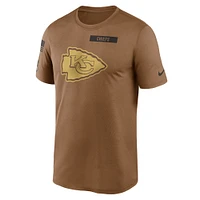 Men's Nike Brown Kansas City Chiefs Salute To Service Legend Performance T-Shirt