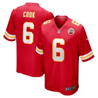 Maillot Nike Bryan Cook pour homme, rouge, joueur de match des Chiefs Kansas City