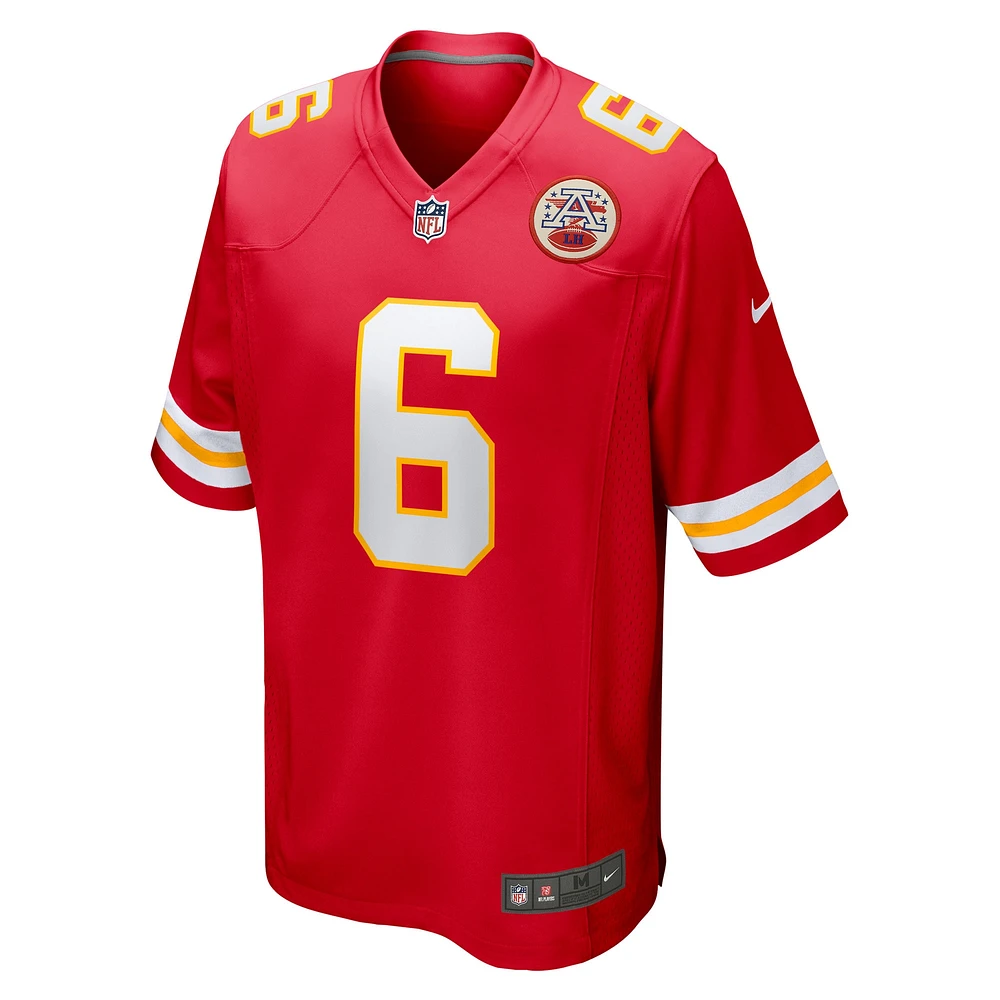 Maillot Nike Bryan Cook pour homme, rouge, joueur de match des Chiefs Kansas City