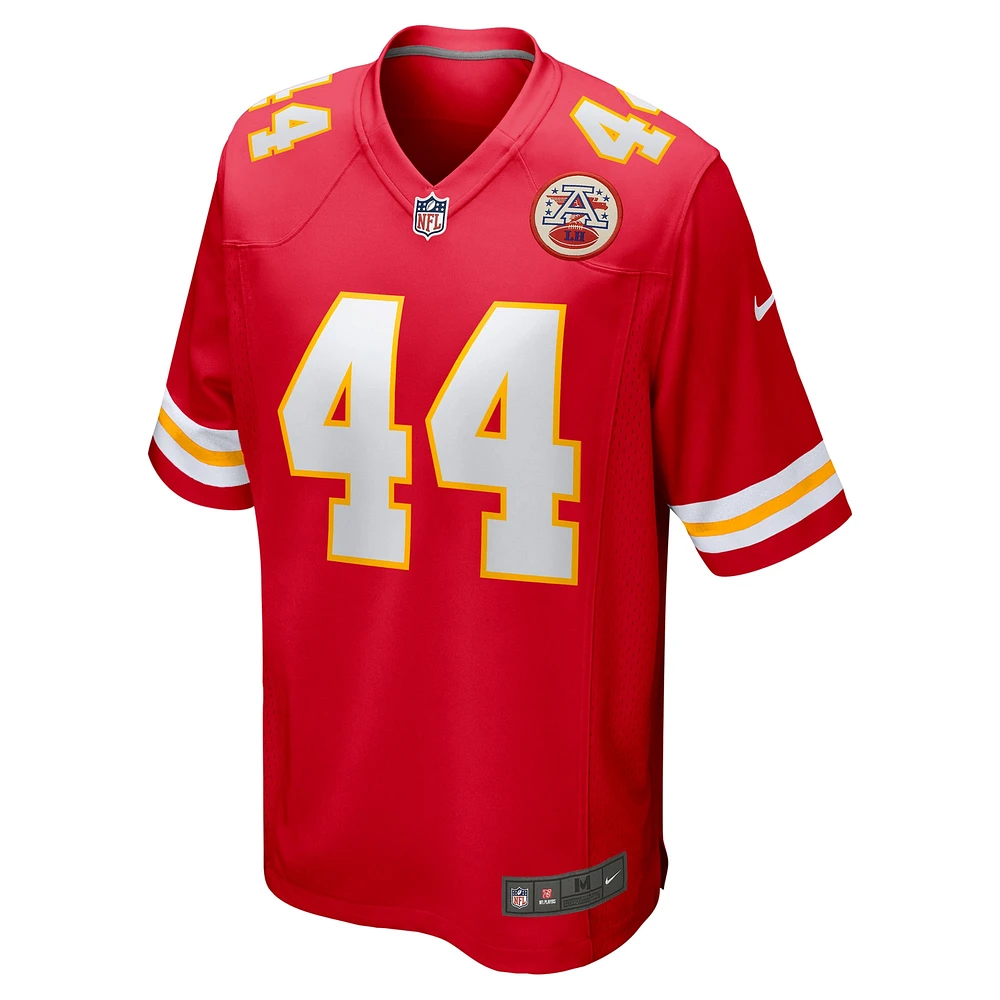 Maillot de match Nike Cam Jones rouge Kansas City Chiefs pour homme