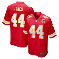 Maillot de match Nike Cam Jones rouge Kansas City Chiefs pour homme