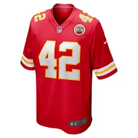 Maillot de match Nike Carson Steele rouge Kansas City Chiefs pour homme