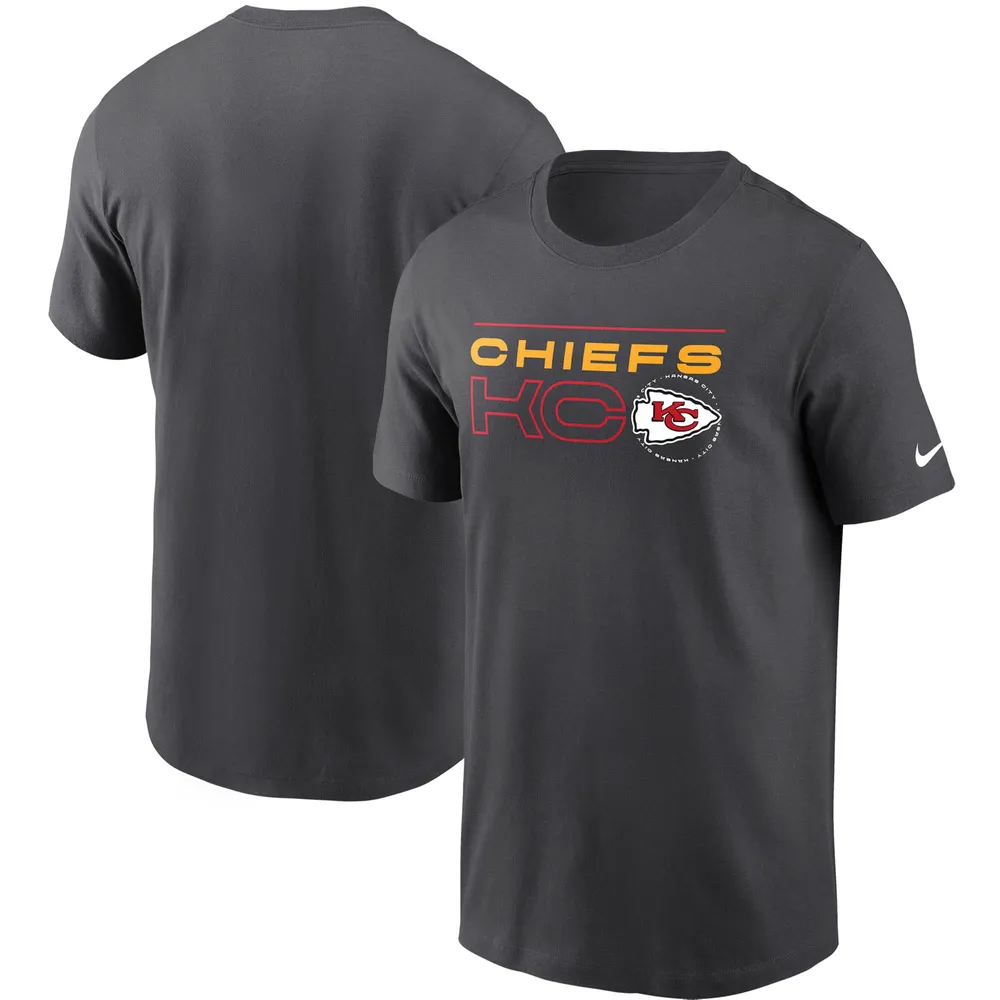 Fanatics Kansas City Chiefs Heather Charcoal Short Sleeve Tee