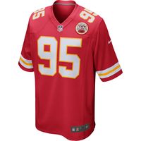 Men's Nike Chris Jones Red Kansas City Chiefs Game Jersey