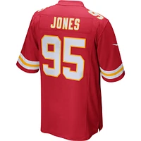 Maillot de match Nike Chris Jones des Chiefs Kansas City pour homme, rouge