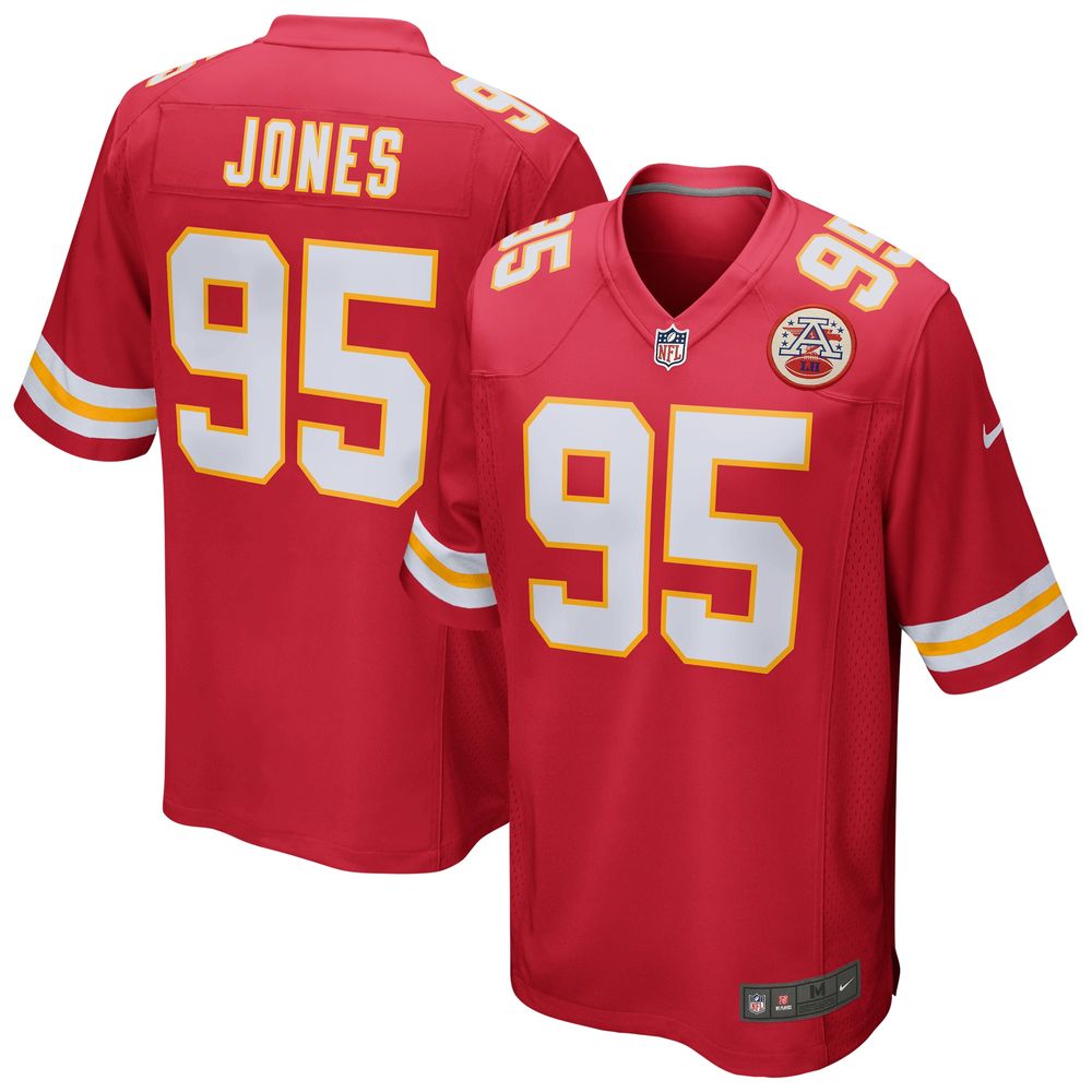 Men's Nike Chris Jones Red Kansas City Chiefs Game Jersey