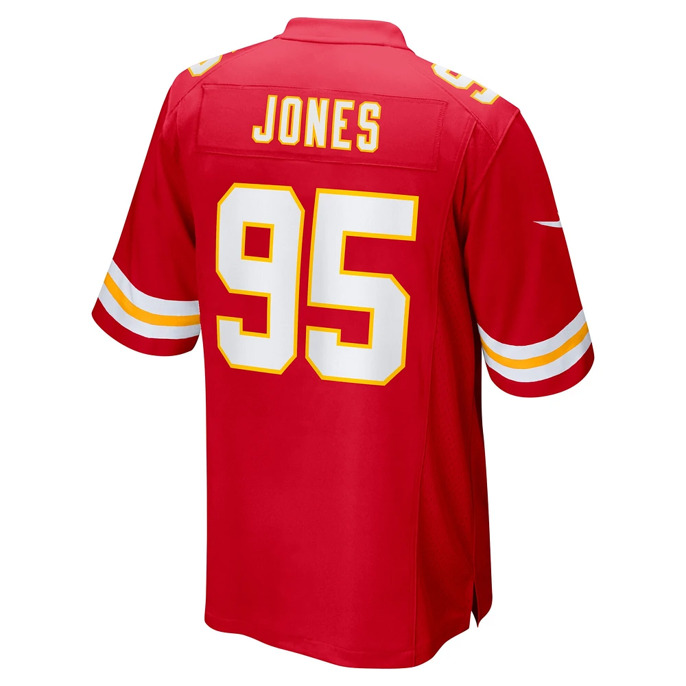 Men's Nike Chris Jones Red Kansas City Chiefs Super Bowl LIX Game Jersey