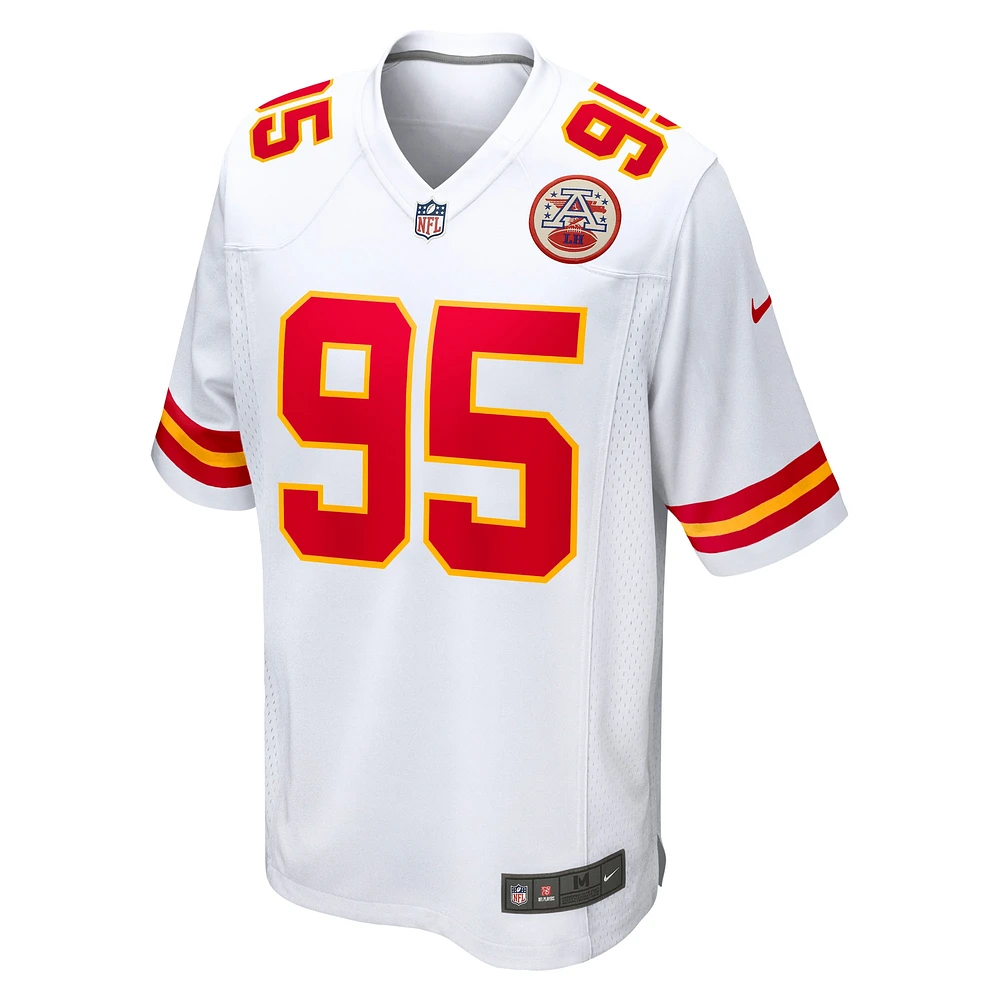 Maillot de match Kansas City Chiefs Nike Chris Jones pour homme, blanc