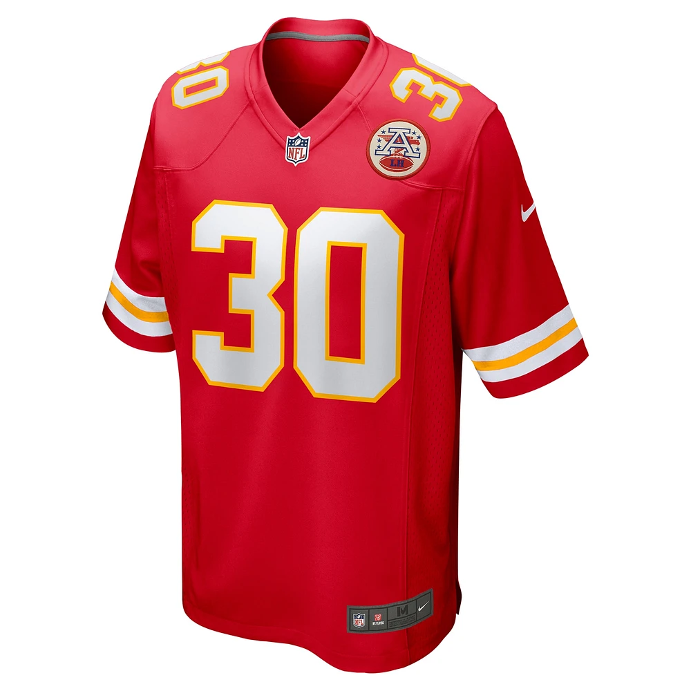 Maillot de match Nike Chris Roland-Wallace rouge Kansas City Chiefs pour homme