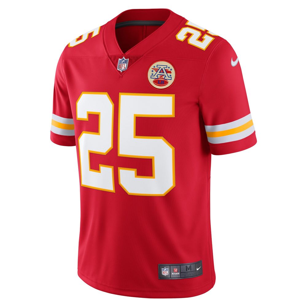 Men's Nike Clyde Edwards-Helaire Kansas City Chiefs Vapor Limited Jersey