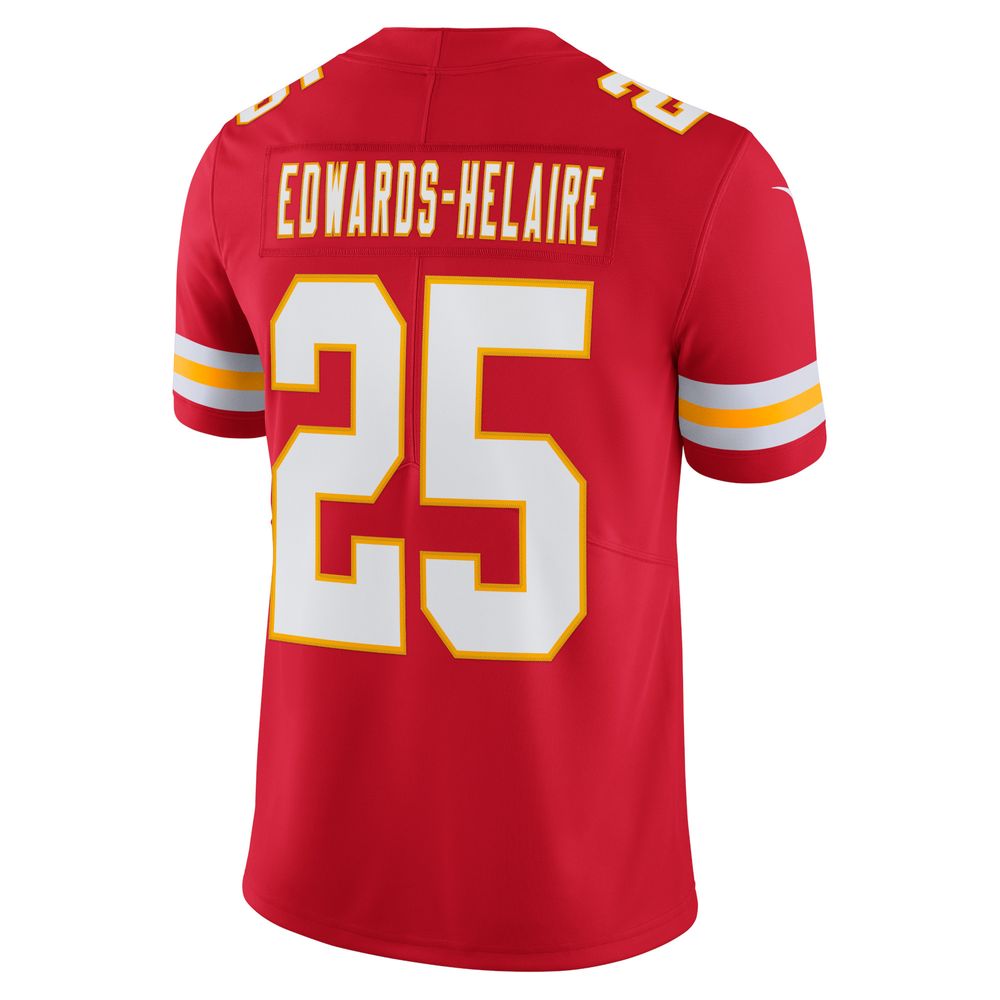 Men's Nike Clyde Edwards-Helaire Kansas City Chiefs Vapor Limited Jersey