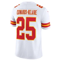 Maillot Nike Clyde Edwards-Helaire pour homme, blanc, Kansas City Chiefs Vapor Limited