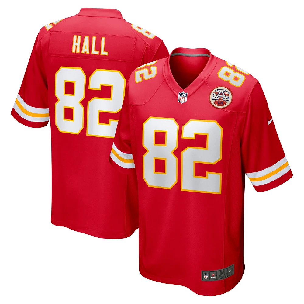 Maillot de match joueur retraité Nike Dante Hall pour hommes, rouge, Kansas City Chiefs