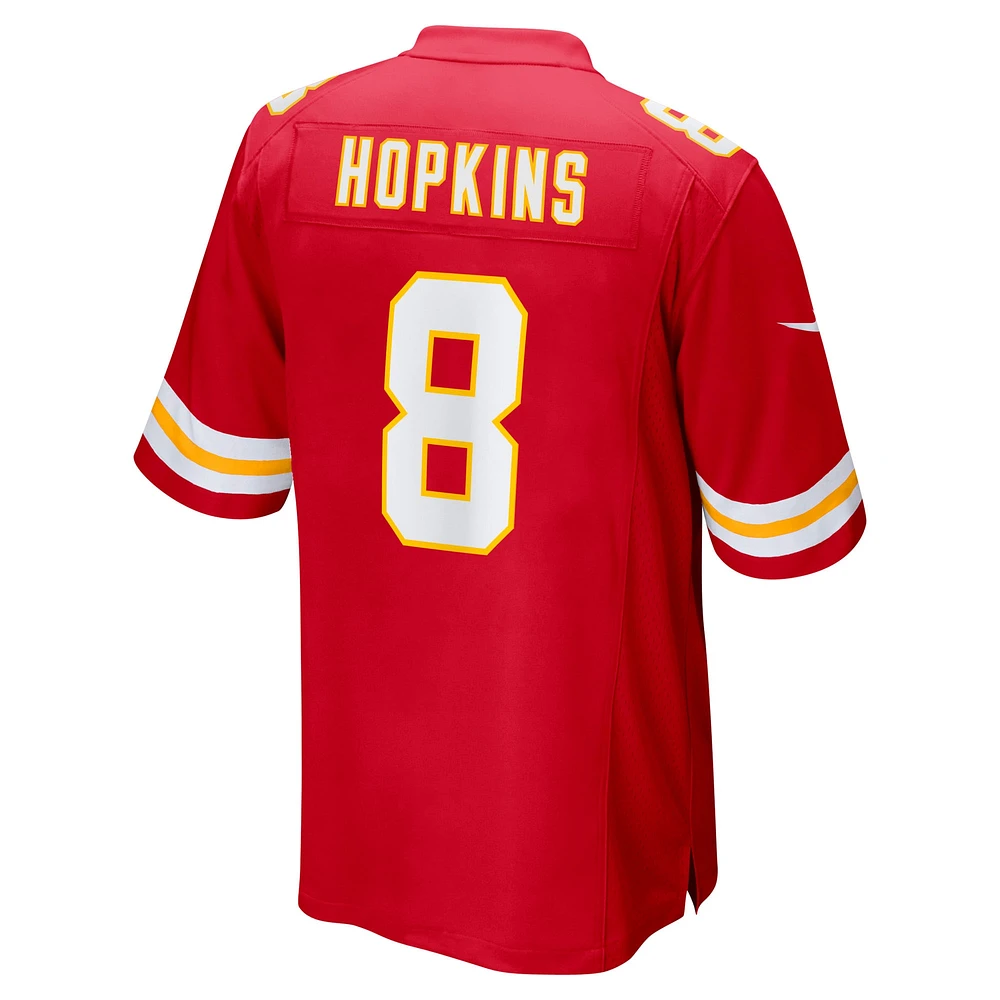 Maillot de jeu Nike DeAndre Hopkins rouge pour homme des Kansas City Chiefs