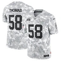 Men's Nike Derrick Thomas Arctic Camo Kansas City Chiefs 2024 Salute to Service Retired Player Limited Jersey