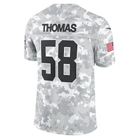 Maillot Nike Derrick Thomas Arctic Camo Kansas City Chiefs 2024 Salute to Service Retired Player Limited pour homme