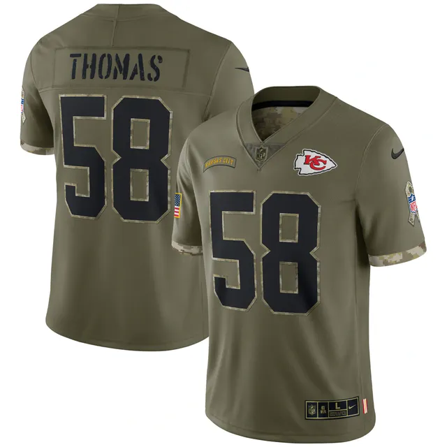 Men's Mitchell & Ness Derrick Thomas White/Red AFC 1995 Pro Bowl Authentic Jersey