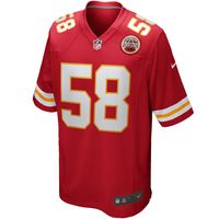 Men's Nike Derrick Thomas Red Kansas City Chiefs Game Retired Player Jersey