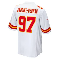 Maillot de match d'équipe des Kansas City Chiefs Nike Felix Anudike-Uzomah pour homme, blanc