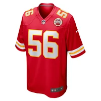 Maillot de match joueur Nike George Karlaftis des Chiefs Kansas City pour homme, rouge