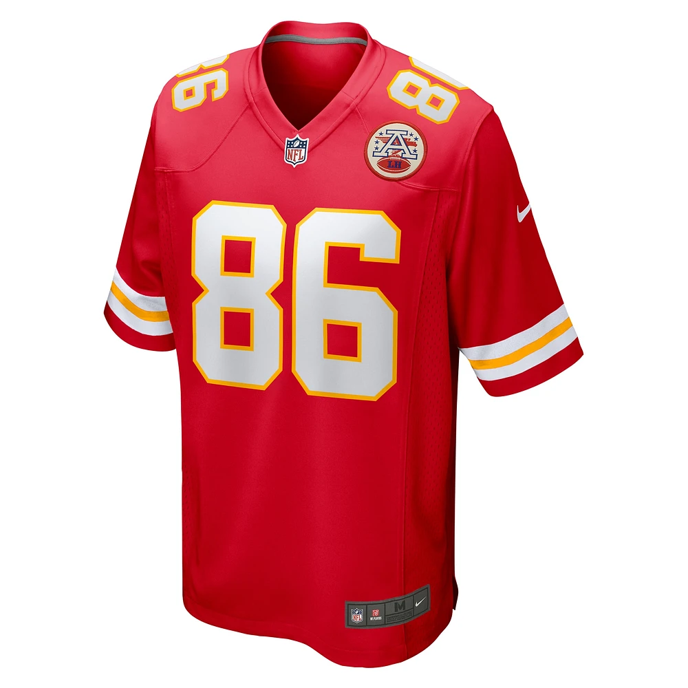 Men's Nike Gerrit Prince  Red Kansas City Chiefs Team Game Jersey