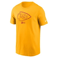 T-shirt essentiel délavé Nike Gold Kansas City Chiefs pour hommes