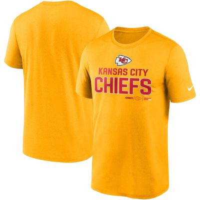 Men's Nike Gold Kansas City Chiefs Legend Community Performance T-Shirt