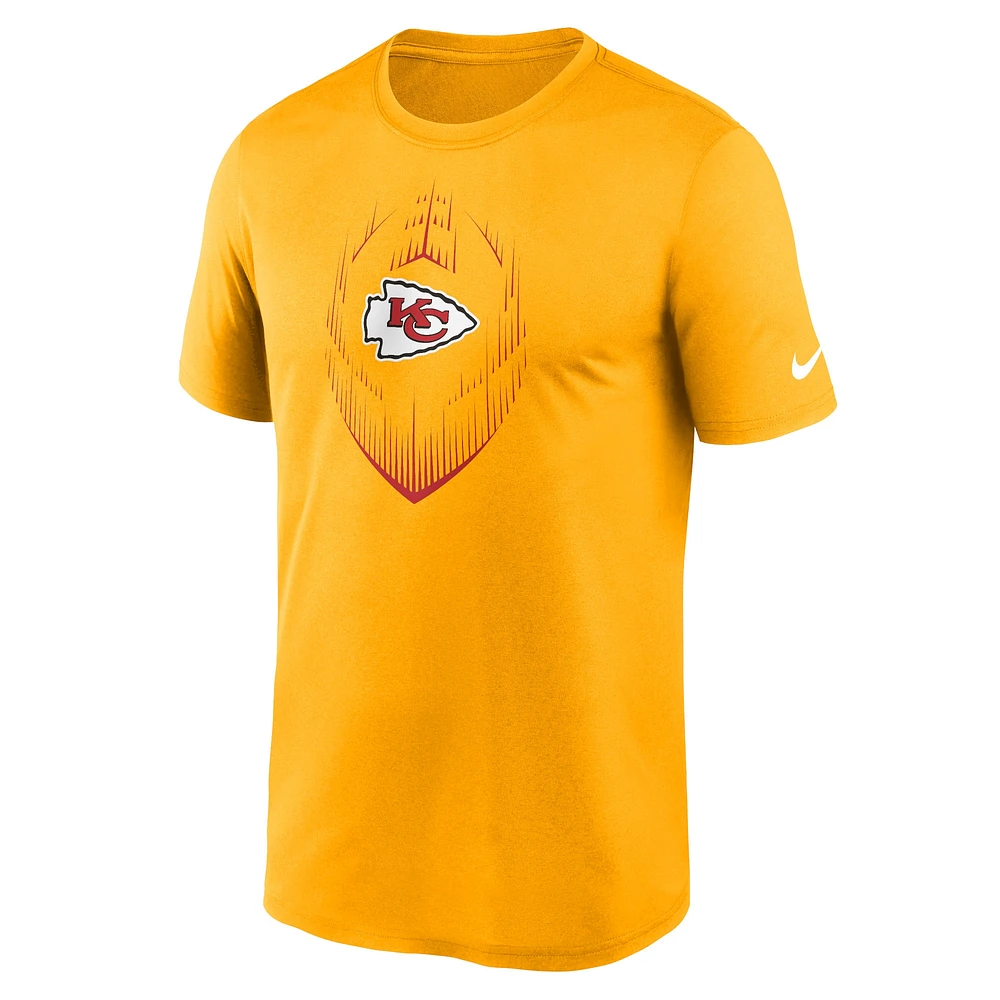 Men's Nike Gold Kansas City Chiefs Primetime Legend Icon Performance T-Shirt