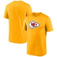 Men's Nike Gold Kansas City Chiefs Primetime Legend Logo Performance T-Shirt