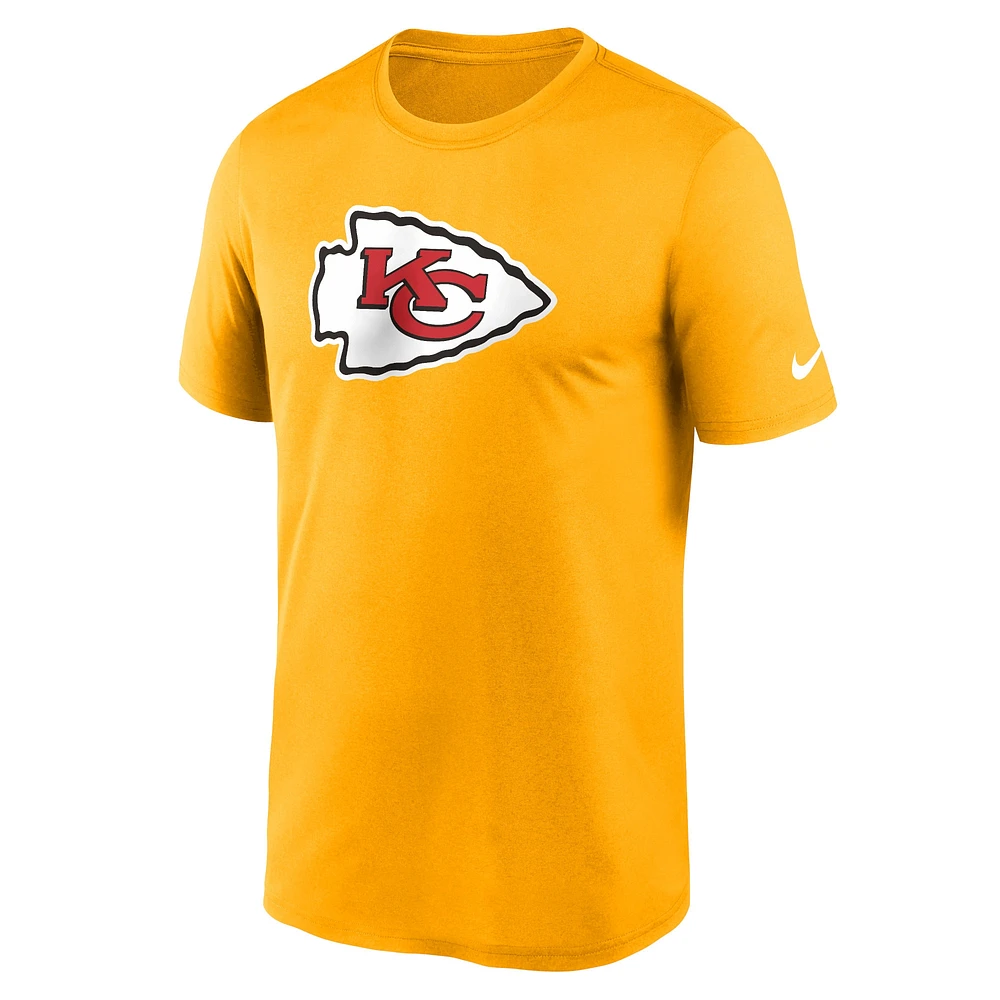 Men's Nike Gold Kansas City Chiefs Primetime Legend Logo Performance T-Shirt