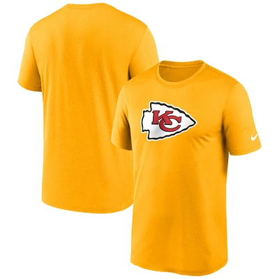 Men's Nike Gold Kansas City Chiefs Primetime Legend Logo Performance T-Shirt
