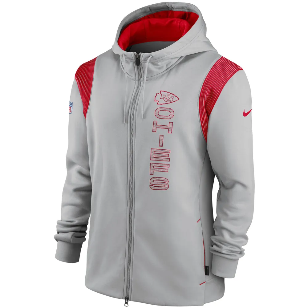 Nike Men's Kansas City Chiefs Sideline Therma-FIT Red Pullover Hoodie