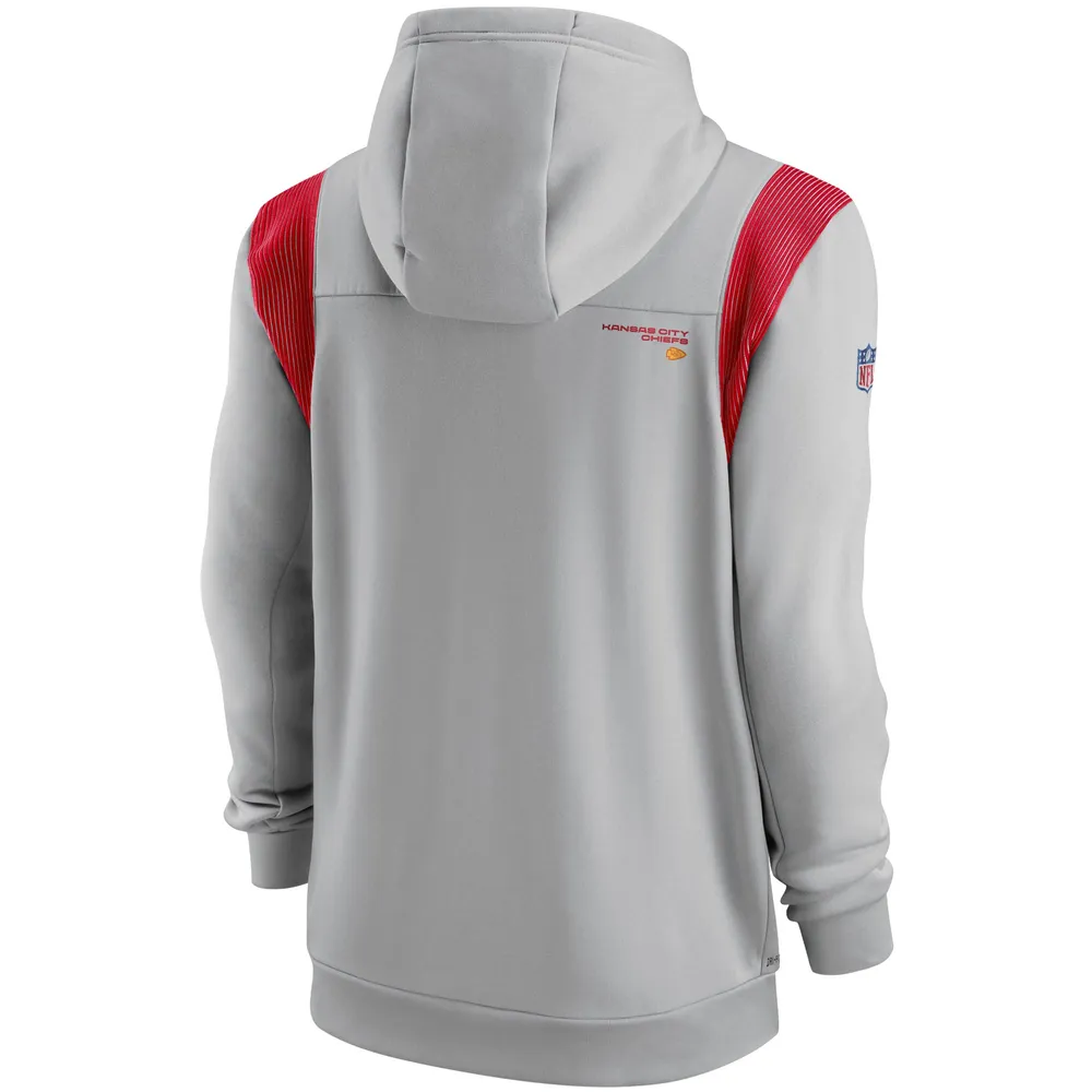 Nike Men's Nike Gray Kansas City Chiefs Sideline Team Performance Full-Zip  Hoodie