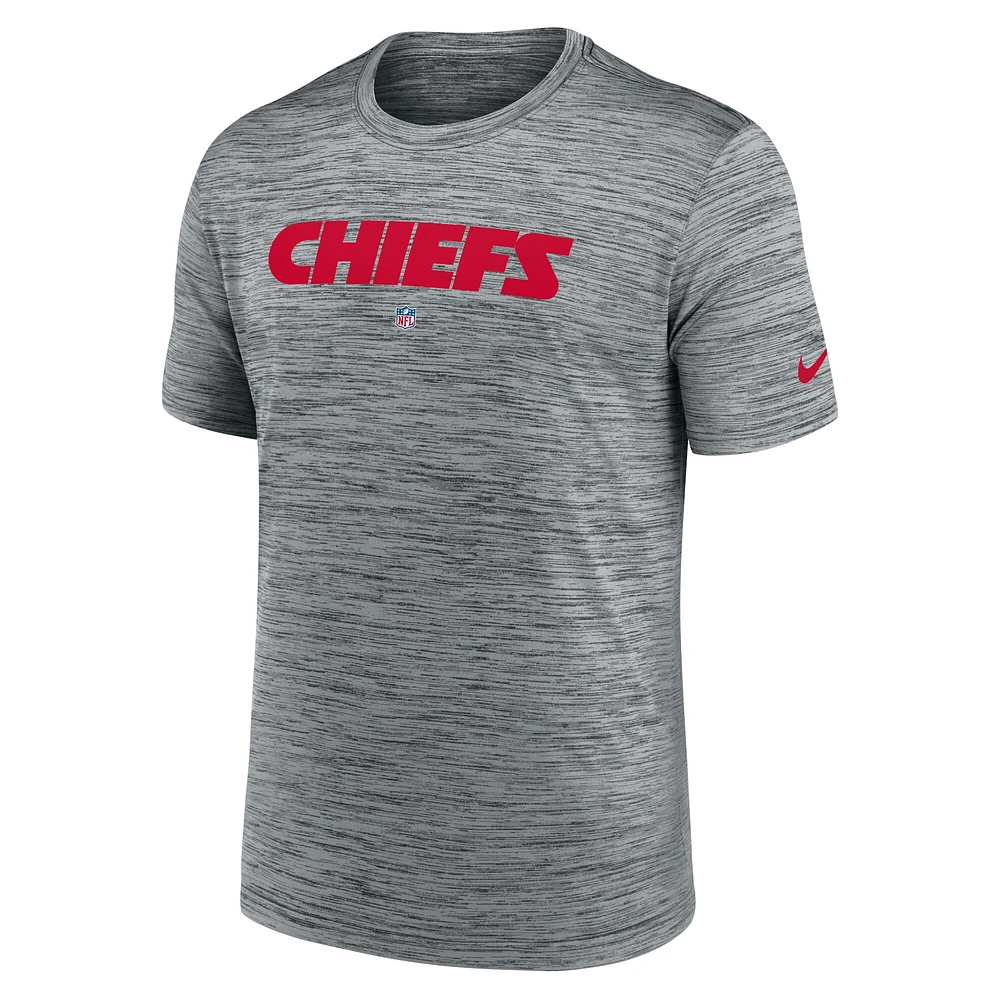 Men's Nike Gray Kansas City Chiefs Velocity Performance T-Shirt