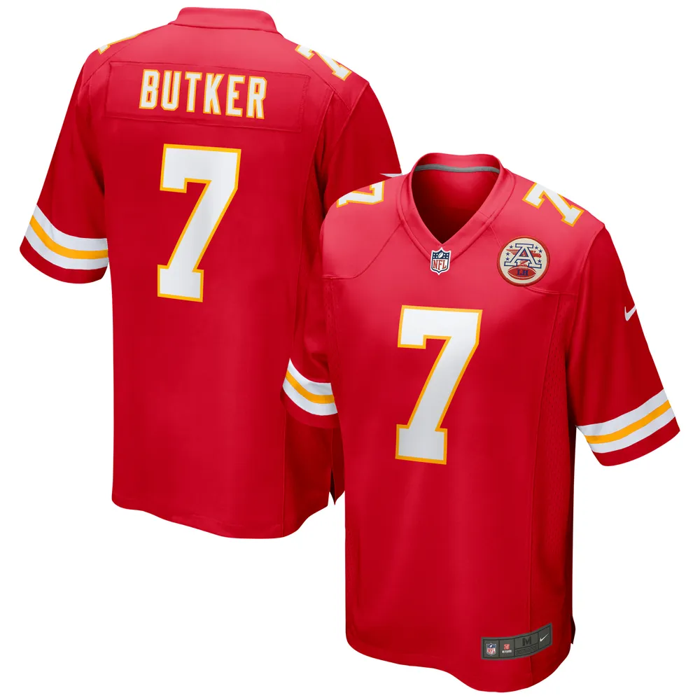 Kansas City Chiefs No7 Harrison Butker Men's Nike Multi-Color 2020 Crucial Catch Jersey Greyheather