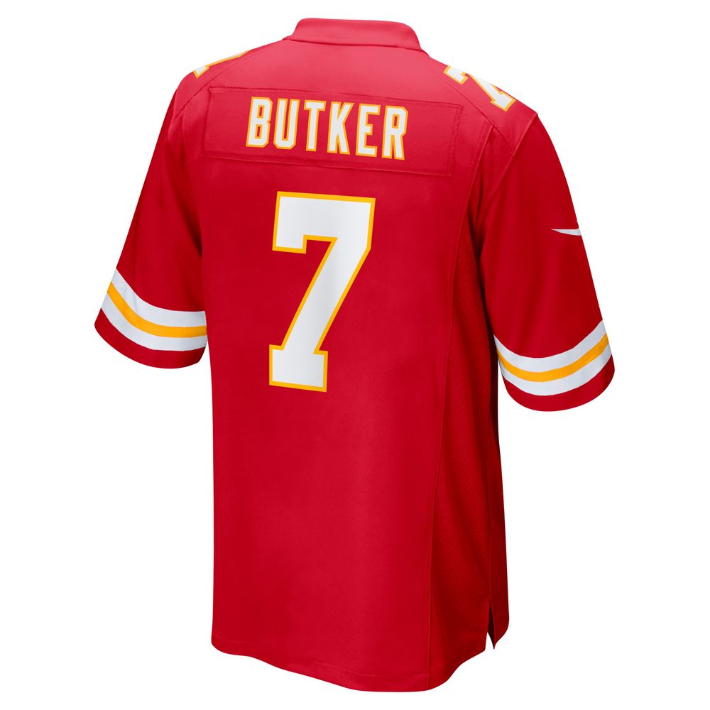 Men's Nike Harrison Butker Red Kansas City Chiefs Game Jersey