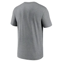 Men's Nike Heather Charcoal Kansas City Chiefs Primetime Legend Logo Performance T-Shirt
