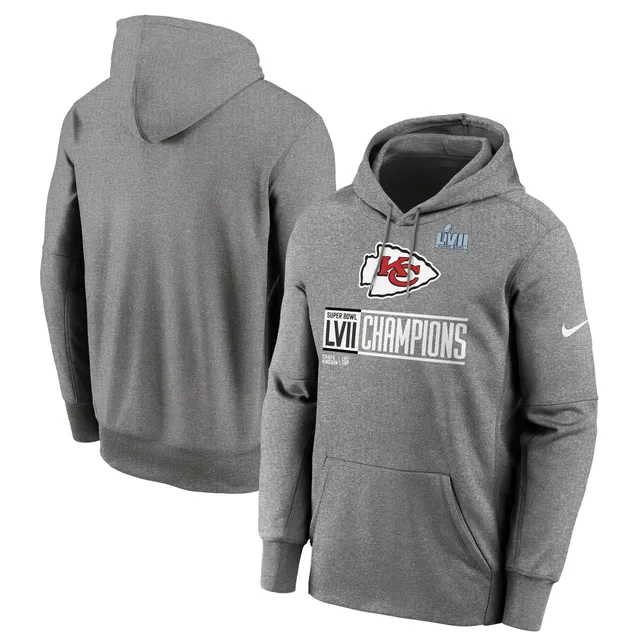 Nike Men's Super Bowl LVII Champions Trophy (NFL Kansas City Chiefs) T-Shirt in Grey, Size: Small | NP9906F7GZ-FLH