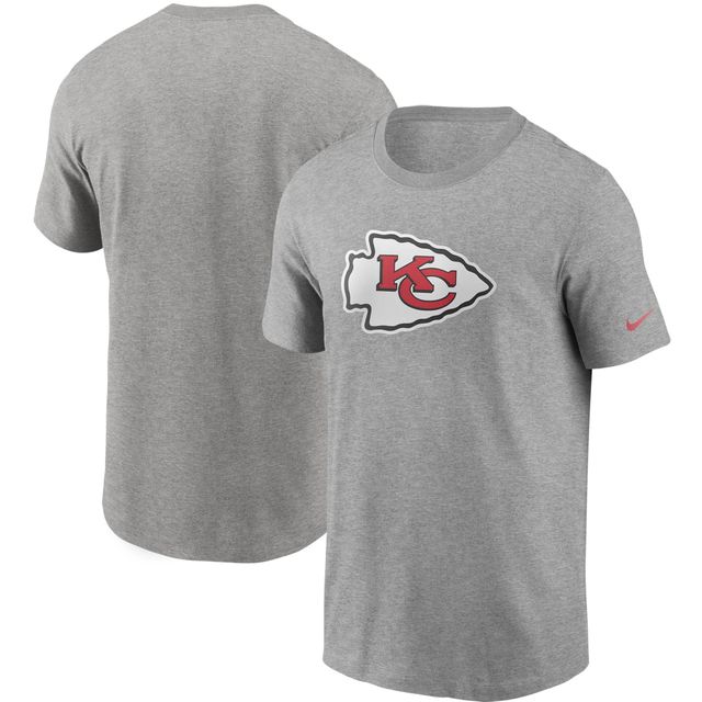 T-shirt avec logo principal Nike pour hommes, gris chiné, Kansas City Chiefs