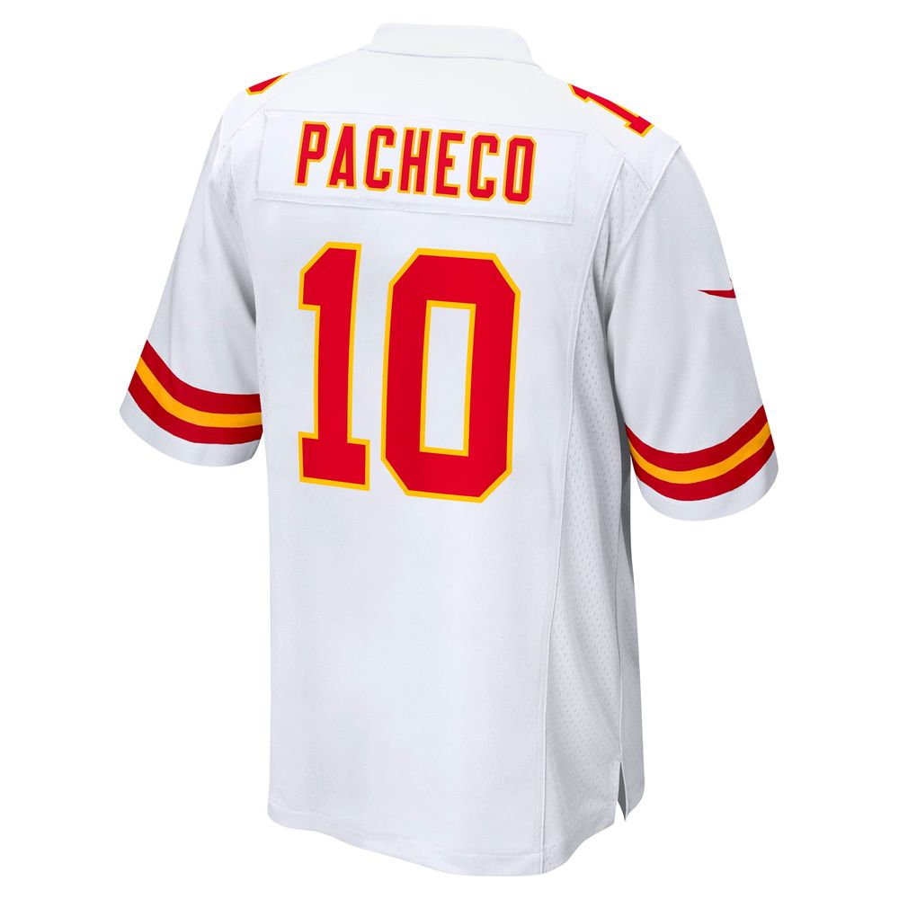 Men's Nike Isiah Pacheco White Kansas City Chiefs Away Game Player Jersey