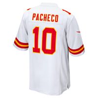 Men's Nike Isiah Pacheco White Kansas City Chiefs Away Game Player Jersey