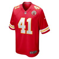 Men's Nike James Winchester Red Kansas City Chiefs Game Jersey