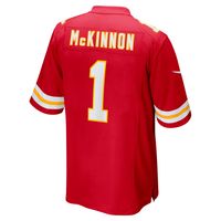 Men's Nike Jerick McKinnon Red Kansas City Chiefs Game Player Jersey