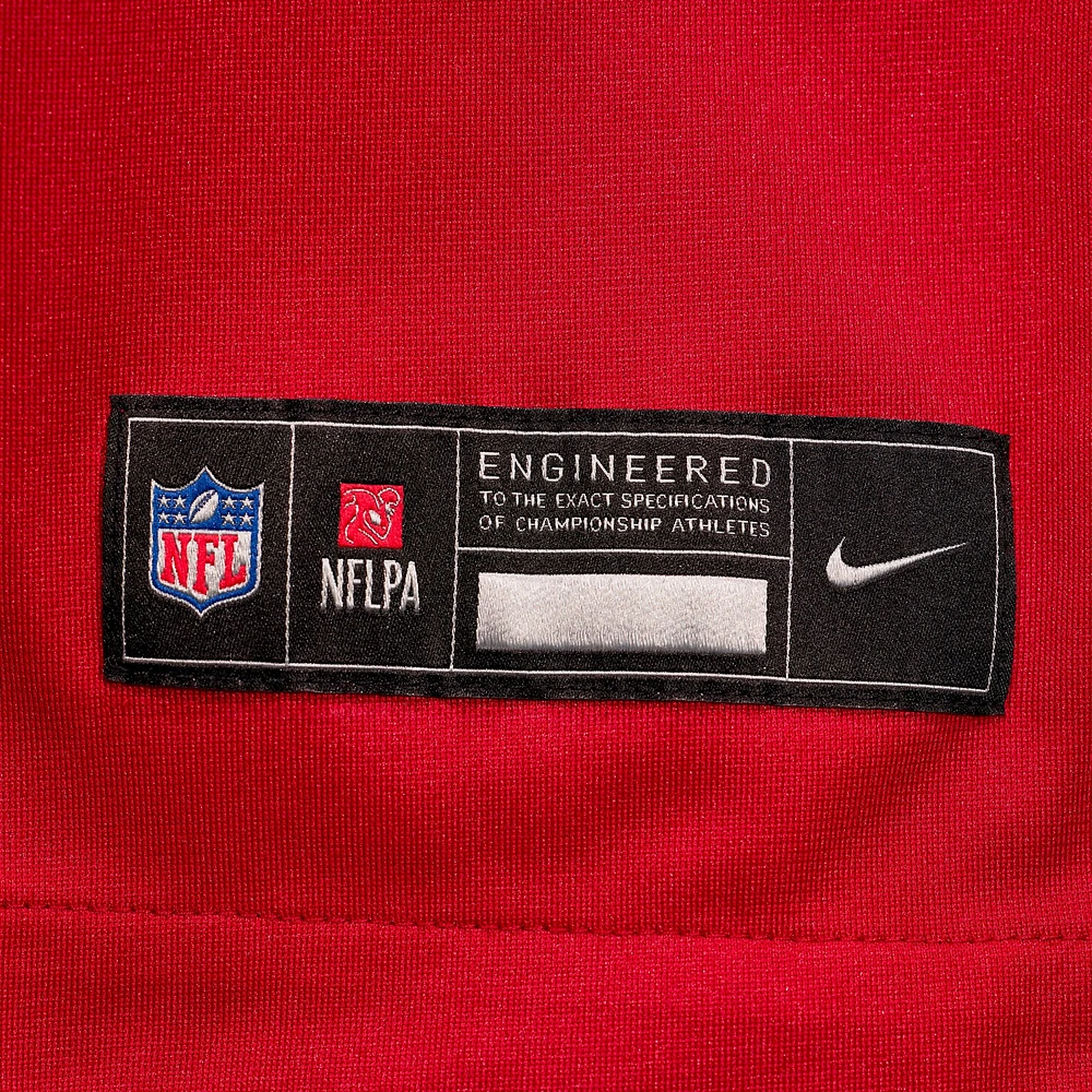 Men's Nike Josh Simmons Red Kansas City Chiefs 2025 NFL Draft First Round Pick Game Jersey